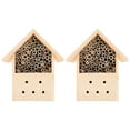 thumbnail image 1 of ORDDIART 2 Pcs Maison d'Abeilles Style Cabane en Bois pour Maison Extérieure, 1 of 7