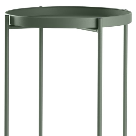 Urban Products - Mesa Lateral Auxiliar Metal Verde Oscuro 38H 50Cm
