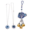thumbnail image 1 of Conjunto de joyas de mal de ojo collar con colgante de mal de ojo adornos de mal de ojo Bling Bling, 1 of 12