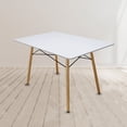 thumbnail image 3 of Set Comedor Mundo In Oslo Melamina 120cm Blanco 4 Sillas Gris Nogal Minimalista, 3 of 3