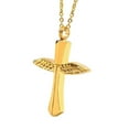 thumbnail image 5 of RTFFFDDA High Quality 14K Yellow Gold Funeral Cremation Cross Pendant Urn Necklace for Ashes Memorial Jewelry S129, 5 of 6