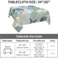 thumbnail image 5 of Summer Outdoor Tablecloth Square 54x54 Inch,Seashell Starfish Coral Beach Table Cloth,Stain Resistance Polyester Ocean Decor Table Covers for Kitchen Dining,Small Tablecloth for Parties Picnic, 5 of 5
