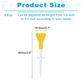 thumbnail image 2 of Uxcell Golf Tee, 5 Pack Adjustable Height Plastic Golf Tees with Triangle Mark, Yellow (3-1/2 Inch), 2 of 6