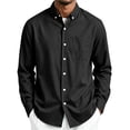 thumbnail image 4 of LIBRCLO Mens Shirts Long Sleeve Casual Button Down Shirts Work Dress Shirt with Pocket, 4 of 8