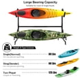 thumbnail image 5 of Costway Heavy Duty Freestanding Kayak Rack Dual Storage Rack for SUP Height Adjustable, 5 of 12