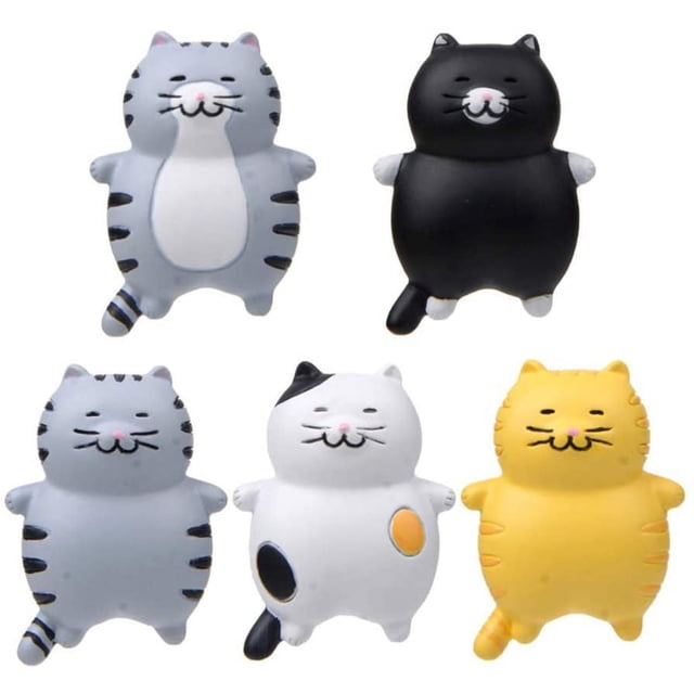 5 piezas de imanes magnéticos NQ para refrigerador forma de gato y animal decoración para niños