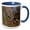 Blue/White, variant on 3drose, Mallard Drake Flying., 11oz Two-tone Black Mug