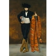 thumbnail image 2 of Manet, Edouard 11x14 Gold Ornate Wood Framed with Double Matting Museum Art Print Titled - Young man dressed as a majo, 2 of 4