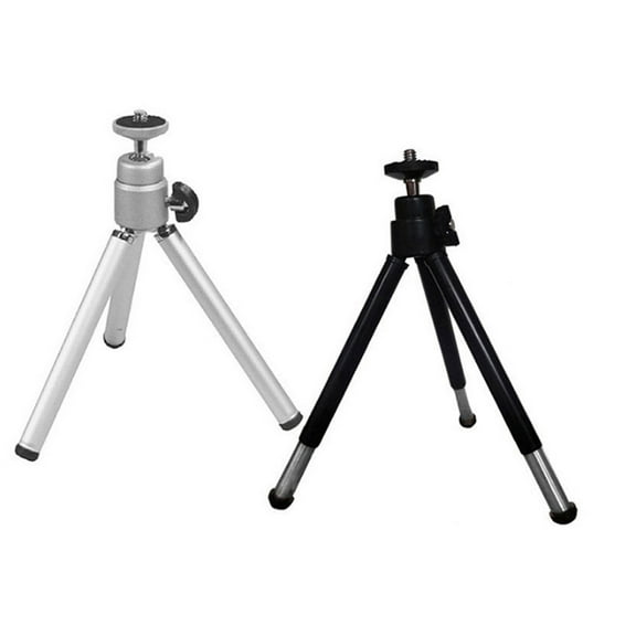 Masteelf 2 Pcs Tablet Camera Tripod Mini Tripod Smartphone Holder 14.5x6CM Silver