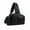 Black, variant on Oversized Padded Shoulder Fishing Sling Bag, 3 Color Options Wearproof Oxford Crossbody Tackle Storage Pack for Lure Fishing