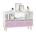 thumbnail image 4 of Danolapsi Kids Storage Organizer With Collapsible Fabric Drawers Kids Bedroom Dresser Storage Tower Bookshelf Wide Closet Furniture For Bedroom Hallway Kids Room Nursery, 4 of 8