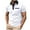 White, variant on Summer Collar Fashion Chest Pocket Short Sleeved Men's Short Sleeved Shirt Button Short Sleeved Collar Top/shirt