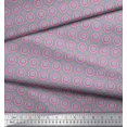 thumbnail image 2 of Soimoi Polyester Crepe Fabric Flower Artistic Print Sewing Fabric Yard 42 Inch Wide, 2 of 3