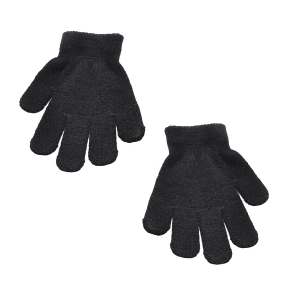 Qarigey 1 par de guantes para niños estilo simple calentador de manos para niños y niñas para exteriores negro Type3 NO3