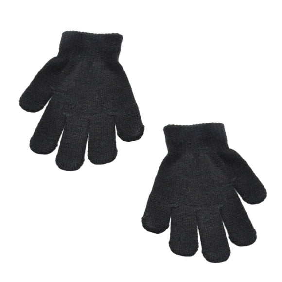 Guantes para niños Minnieouse estilo simple calentador de manos color Negro