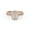 Rose Gold, variant on AFFY Halo Bridal Ring Set for Women Center 6X4mm Emerald and Round Cut Lab Created Moissanite Half Eternity Engagement Wedding Ring in 14K Yellow Gold Over Sterling Silver Size-9