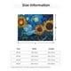 thumbnail image 5 of Balery Starry Night Sunflower Field Manta de Franela con Dibujo, Lujo Ultra Suave y Cálido, Antipelusa y Resistente a las Arrugas para Cama, Sofá, Camping -50"x40", 5 of 6