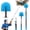Blue+12FT, variant on Reach Cobweb Duster with Extension Pole - Spider Web Brush for Cleaning with Section Flip-Lock Telescopic Pole, Effortlessly Cleans High Indoor & Outdoor Webs