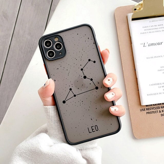 Doce constelaciones funda de teléfono para iPhone 8 7 Plus SE 2 X XR XS Max fundas para iPhone 11 12 13 14 Pro Max Mini funda trasera dura Tan Jianjun unisex