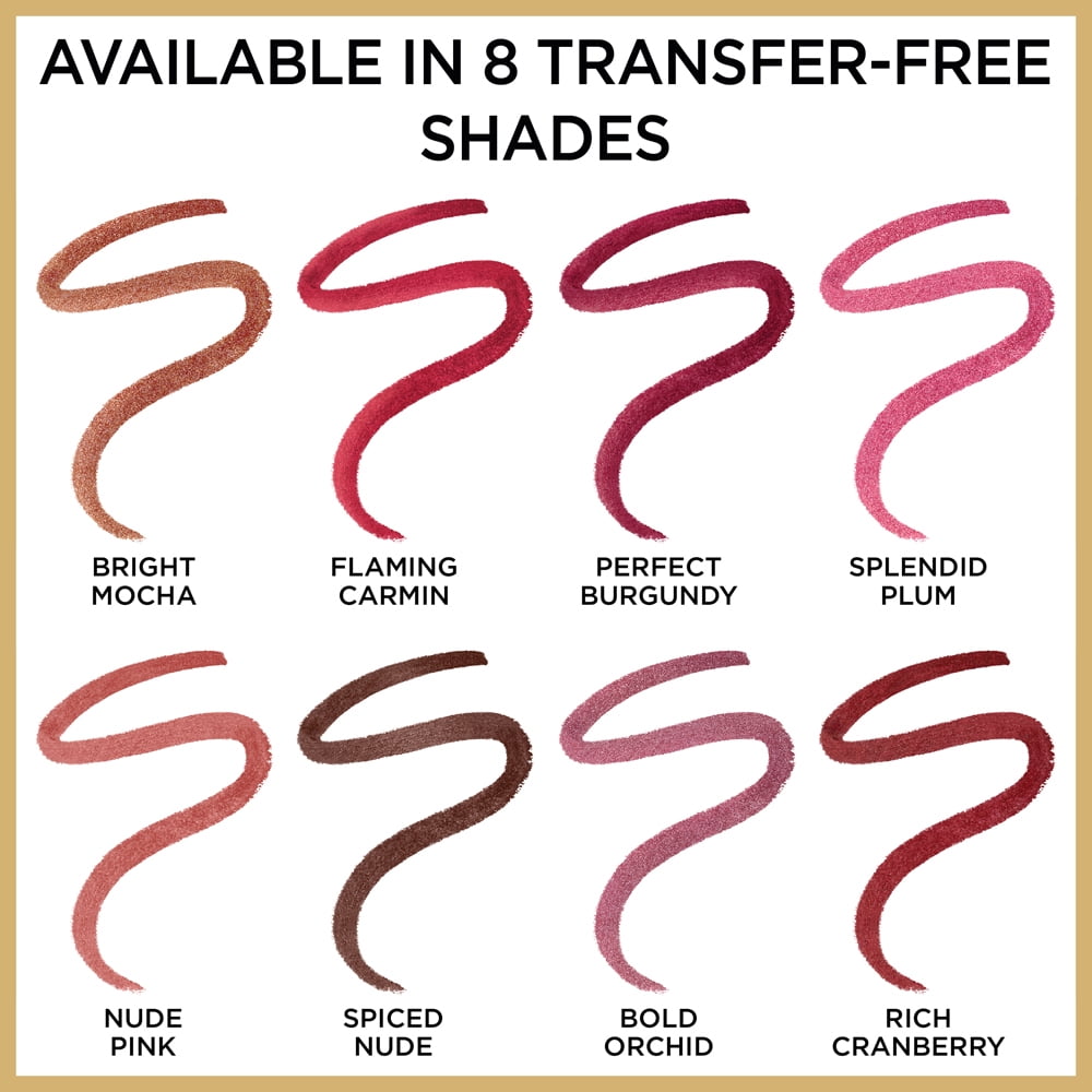 L'Oreal Paris Age Perfect Anti-Feathering Lip Liner, Bold Orchid
