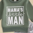 thumbnail image 4 of TOWED22 Infant Toddler Baby Boy Fall Winter Outfits Long Sleeve Shirts Letter Print Sweatshirt + Pants 2Pcs Outfits(Blazer,12-18 M), 4 of 7