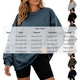 thumbnail image 3 of Fmbrln Womens Crew Neck Side Pocket Sweatshirt Long Sleeve Oversized Loose Casual Tunic Pullover Tops, 3 of 5