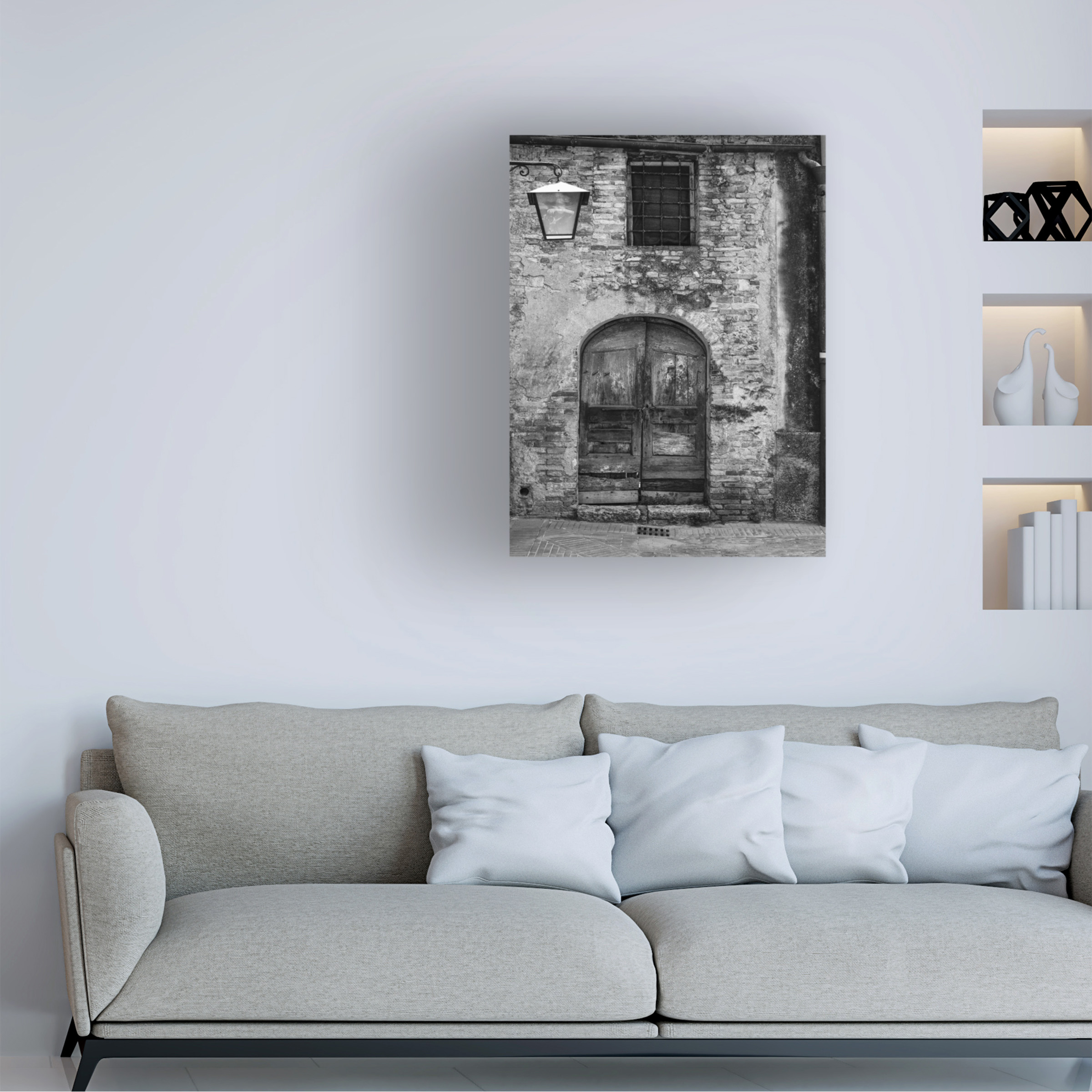 Trademark Fine Art "San Gimignano Door" Canvas Art by Moises Levy