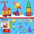 thumbnail image 1 of 35pcs/50pcs/70pcs Magnetic Tiles, Magnetic Building Blocks For Children, Magnetic, 1 of 5