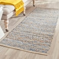 SAFAVIEH Cape Cod John Braided Striped Jute Area Rug, 8' x 10', Natural