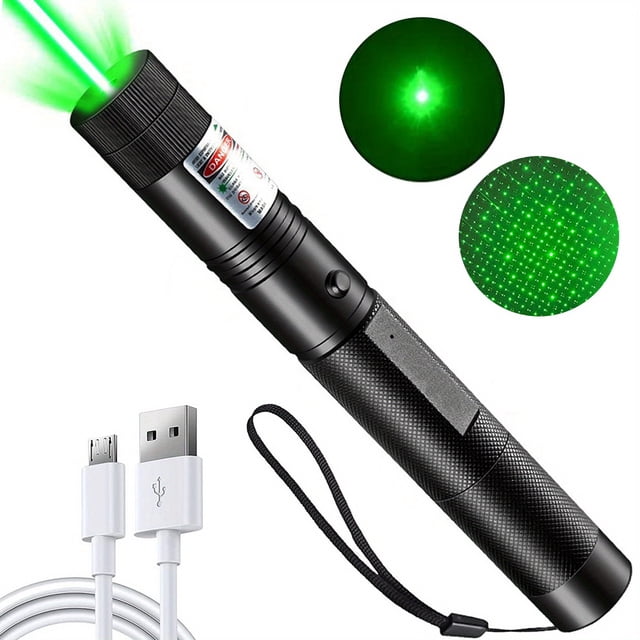 Experience the Ultimate Outdoor Adventure with our USB Rechargeable Green Laser Pointer for Hunting, Hiking and Camping with Long Range Laser Beam