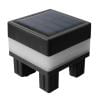 Valla de luz solar Pilar impermeable Jardín Post Cap Lámpara LED () Blanco JShteea El nuevo