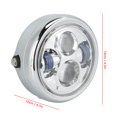 thumbnail image 4 of Remplacement de Phare de Moto Phare Rond de Moto Style Rétro Lampe de Tête Modification Compatible avec CG125 GN125 Electroengineture, 4 of 8