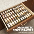 thumbnail image 4 of SpaceAid Bamboo Spice Drawer Organizer, Expandable, from 12" to 23" Wide (Need 3" Deep Drawer, Jars Not Included), Black, 4 of 7