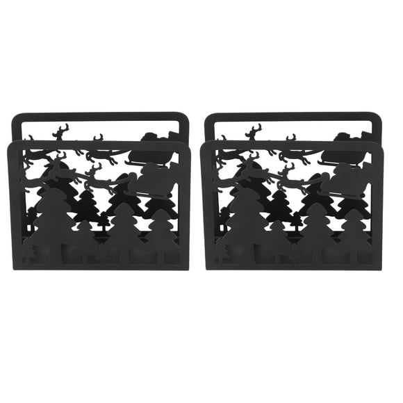 Servilletero de papel Bling Bling 2 piezas negro