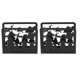 thumbnail image 2 of Servilletero de cocina galvanizado de acero inoxidable con tema navideño, color negro, 2 uds., para fiesta en casa, alce navideño, 2 of 12