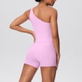 thumbnail image 5 of 2026 New Limit-time Offer, Women's Yoga Sports Outfit Solid Color High Waist Crop Top and Shorts Set Fashion Athletic Gym Wear with Pockets for Outdoor Exercise Workout Running, 5 of 6