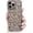 Clear Black, variant on Compatible for iPhone 17 Case Clear Cute Flower Floral with Slim Glitter Design for Girls Women Soft TPU Shockproof Protective Girly for iPhone 17 Case-Pink