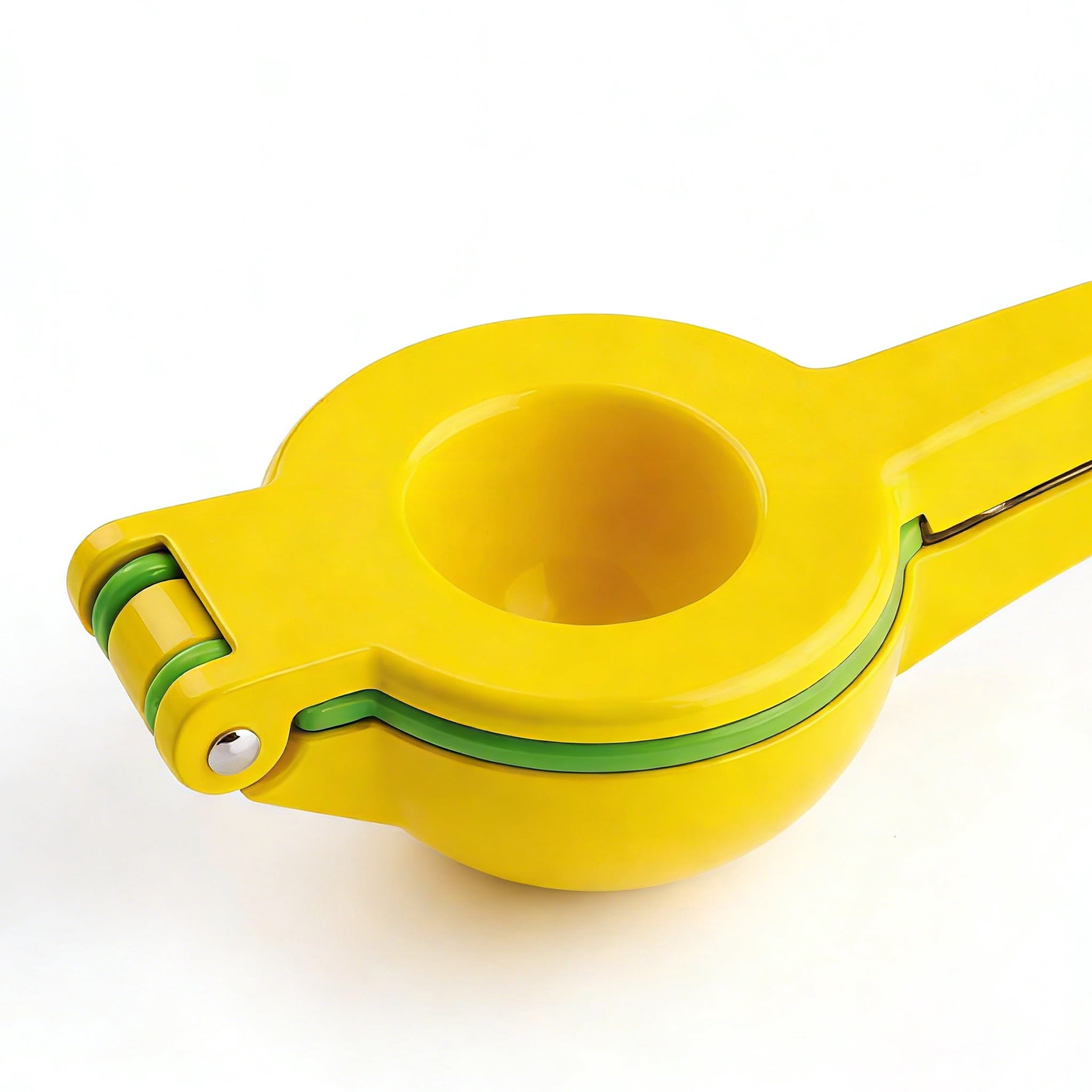 GARITIN Lemon Squeezer, Metal Lemon Juicer, Handheld Juicer for Lemon Citrus Lime Orange, Manual Citrus Squeezer, Yellow