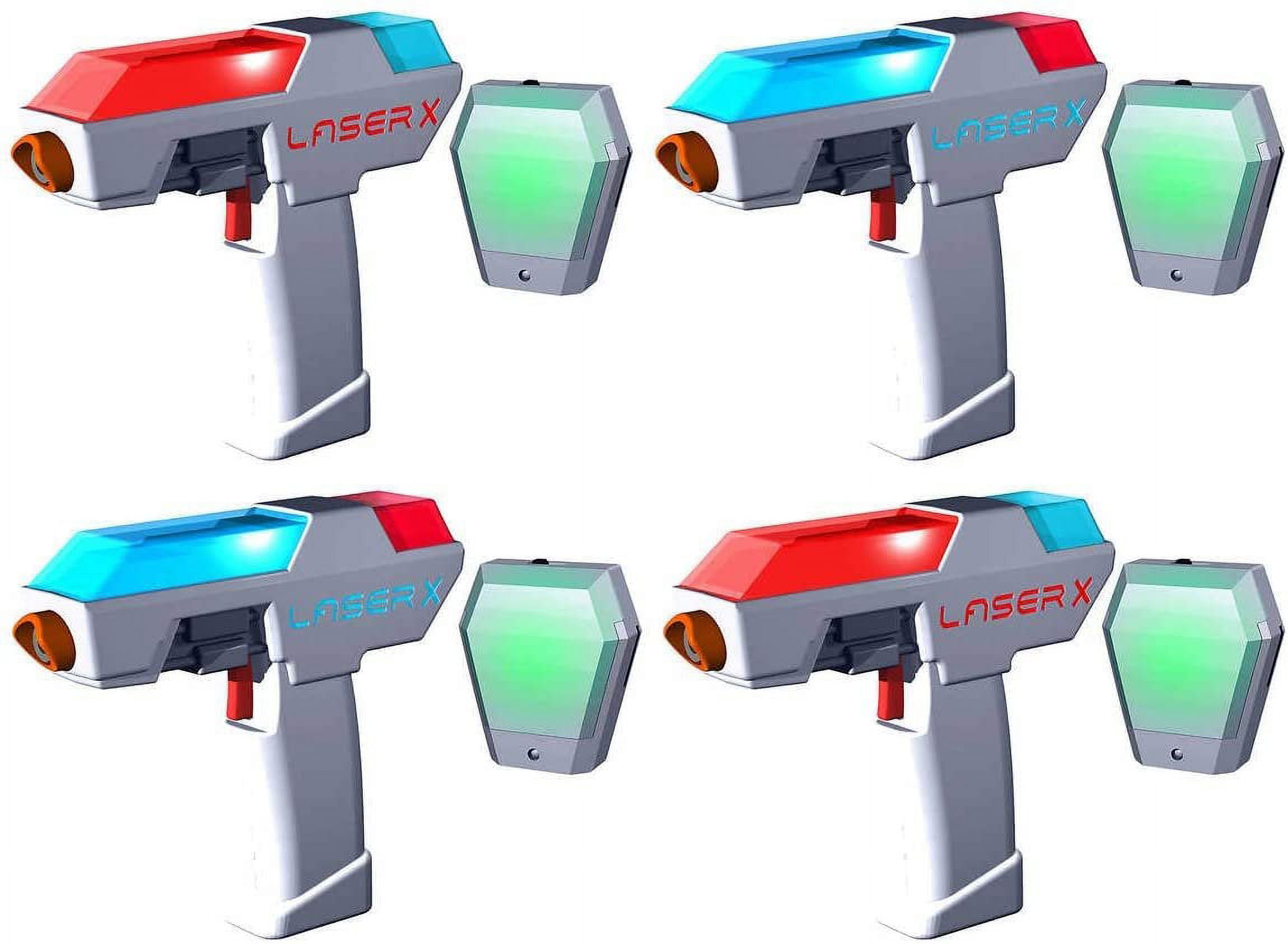 LASER X. Micro Blasters Real Life Gaming Experience 4-Player Set