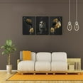 thumbnail image 3 of FCCUYE Canvas Wall Art Painting African Woman Pictures Modern Gold Black Woman Holding Gold Jewelry Posters Prints Artwork Home Decor for Living Room Bedroom Office d - 12"x16"x3pcs, 3 of 7