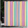 thumbnail image 4 of Ambesonne Colorful Shower Curtain, Vertical Stripes Print, 69"Wx70"L, Multicolor, 4 of 5