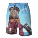 thumbnail image 4 of Balery Elephant Sits Traje de Baño Estilo Hawaiano para Hombre, Shorts de Secado Rápido con Bolsillos-XX-Large, 4 of 6