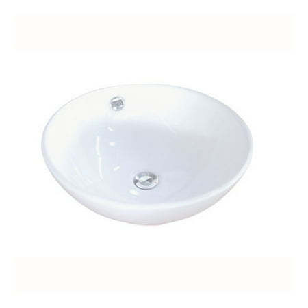 UPC 663370055133 product image for Kingston Brass EV4129 White China Vessel Bathroom Sink with Overflow Hole | upcitemdb.com