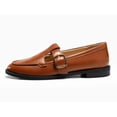 thumbnail image 2 of Womens Slip On Loafers T-Strap Closed Round Toe Flats Comfortable Work Business Dress Shoes, 2 of 3