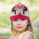 thumbnail image 2 of Gorra de béisbol Disney Minnie Mouse para niñas de 2 a 4 años, color gris y rojo, 2 of 6