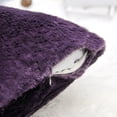 thumbnail image 5 of Home Soft Things Faux Fur Throw Pillow Cover 4 Piece Set-Imperial Purple - 20" x 20", 5 of 9