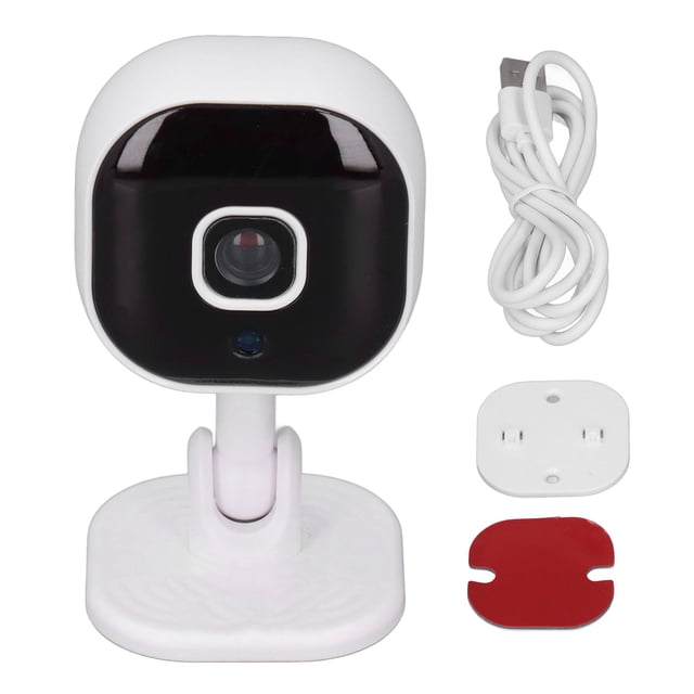 Cámara inalámbrica 1080P con visión nocturna infrarroja y audio bidireccional para la seguridad del hogar.