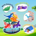 thumbnail image 3 of Juguetes de dinosaurios IPOURUP de madera apilables Montessori para niños de 3 a 7 años IPOURUP IPOURUP, 3 of 8