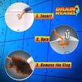 thumbnail image 4 of FlexiSnake Drain Weasel MAX Drain Hair Clog Remover Tool with Rotating Handle and 2 Wand Refills, Made in the , 20 inch, 4 of 5