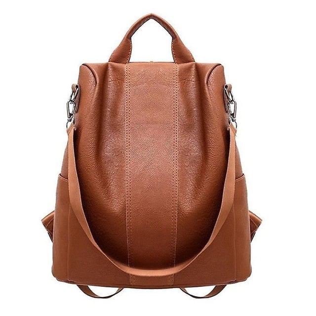Backpack Female Mommy Bag Large Capacity Anti-theft School Bag Soft Leather Backpack